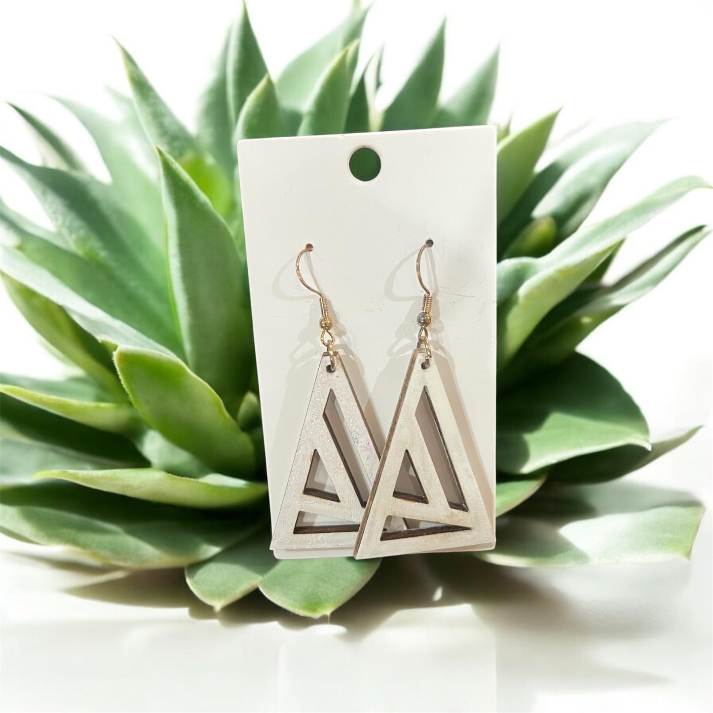 Geometric Triangle Cutout Earrings