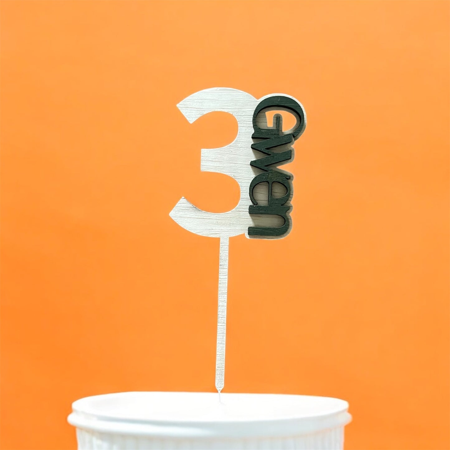 Personalized Birthday Cake Topper - Custom Age & Name