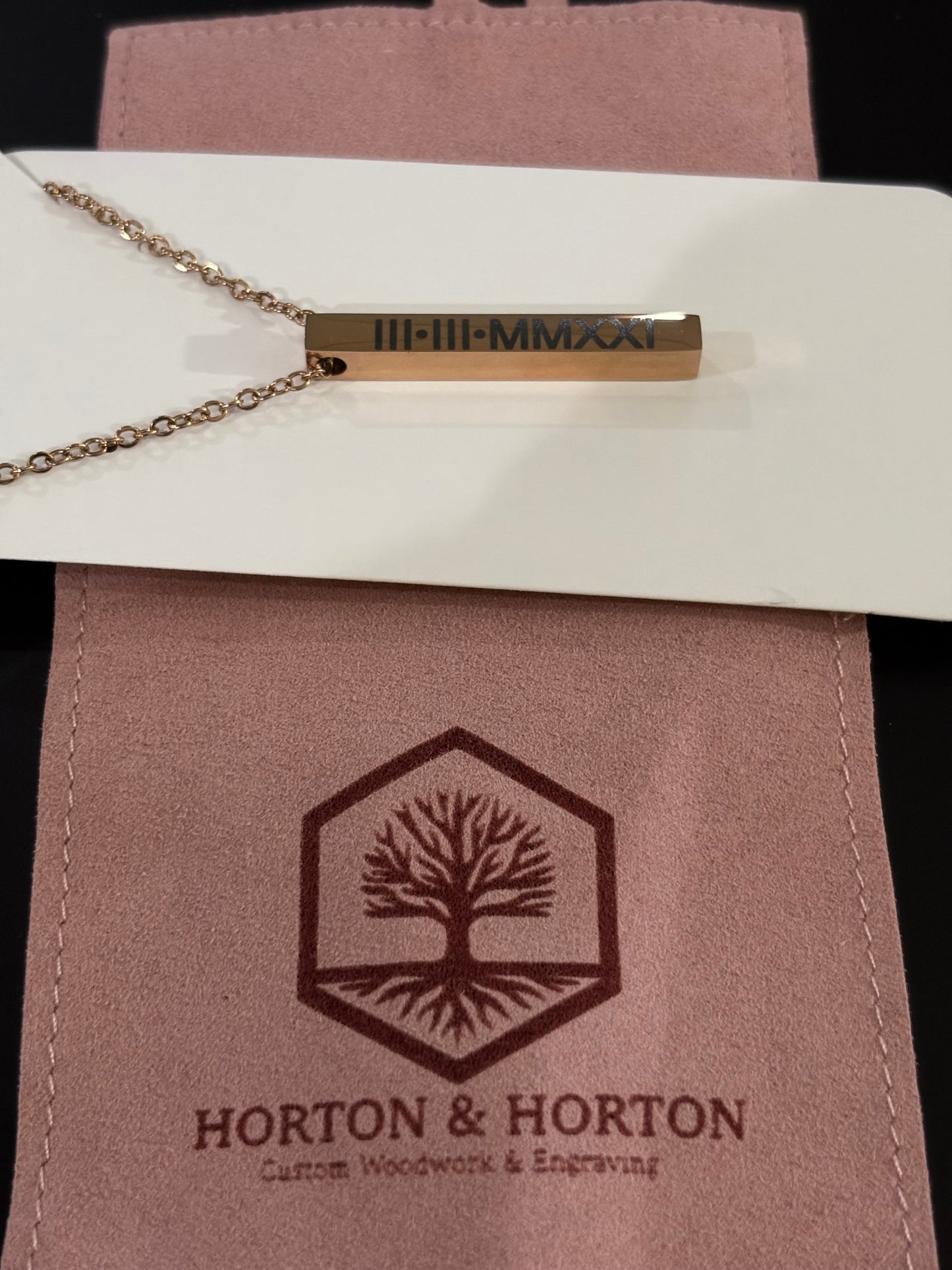 Engravable Vertical Bar Necklace | Stainless Steel | Silver, Gold, or Rose Gold