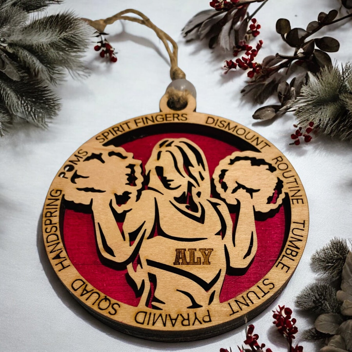 Personalized Sports Ornaments – Custom Name and Number