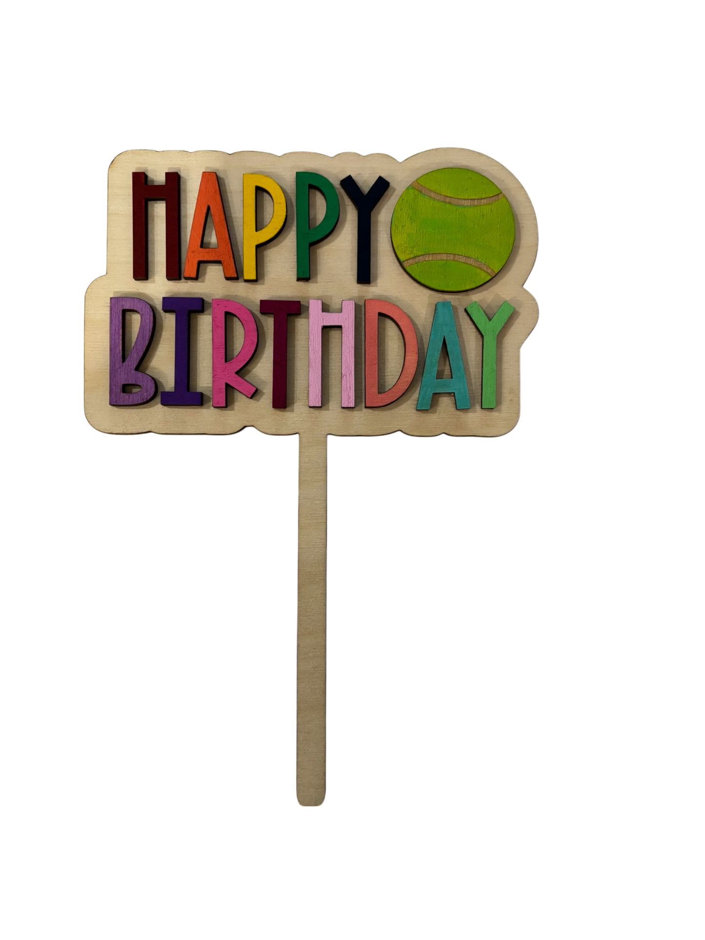 Happy Birthday Sports Ball Cake Topper
Basketball, Soccer, Baseball, Volleyball, Tennis