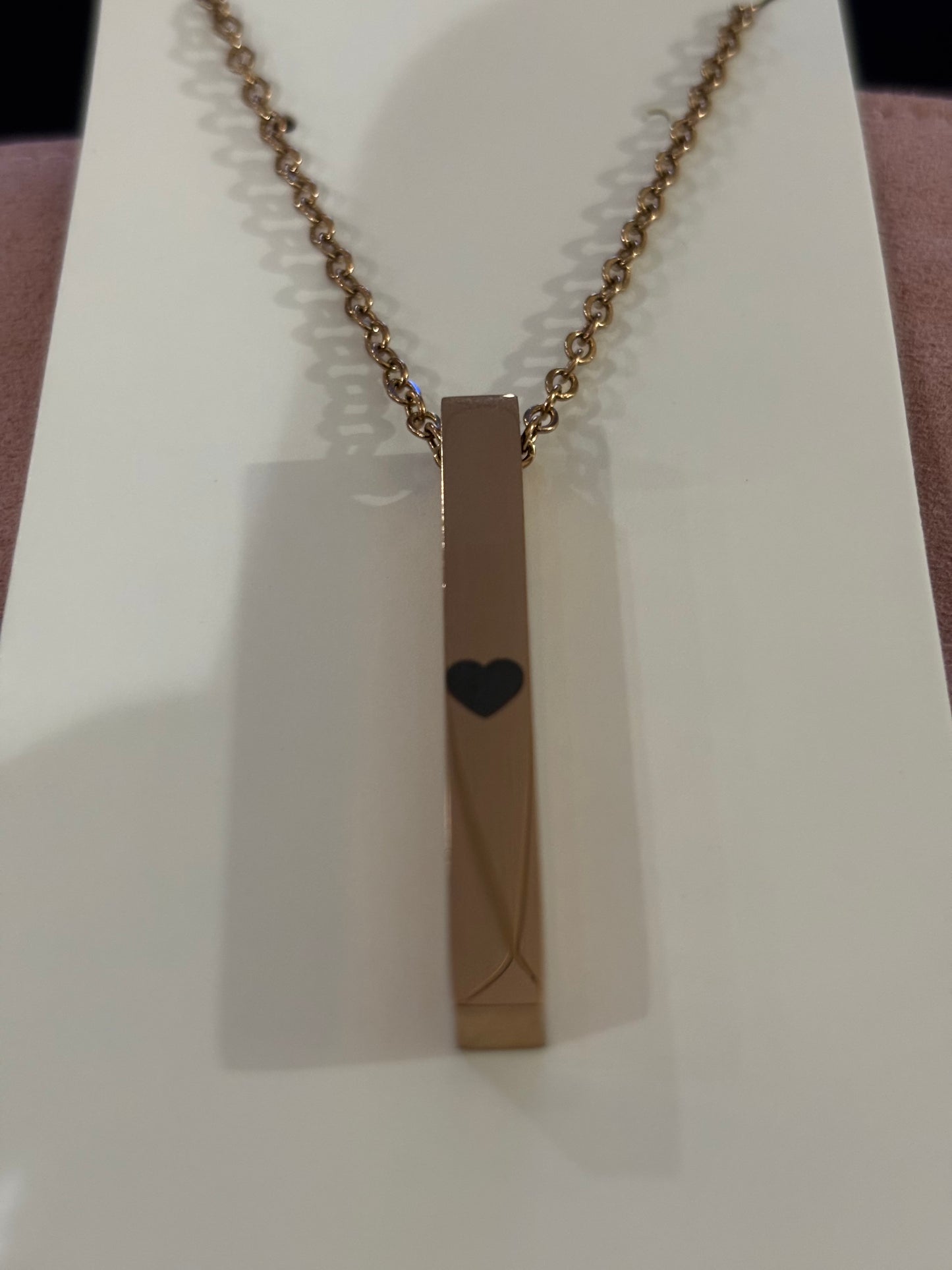 Engravable Vertical Bar Necklace | Stainless Steel | Silver, Gold, or Rose Gold