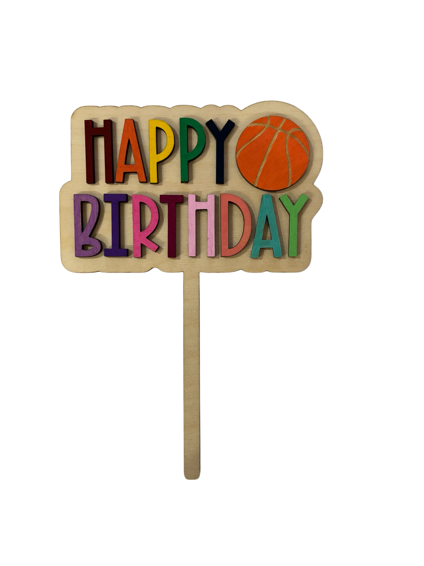Happy Birthday Sports Ball Cake Topper
Basketball, Soccer, Baseball, Volleyball, Tennis
