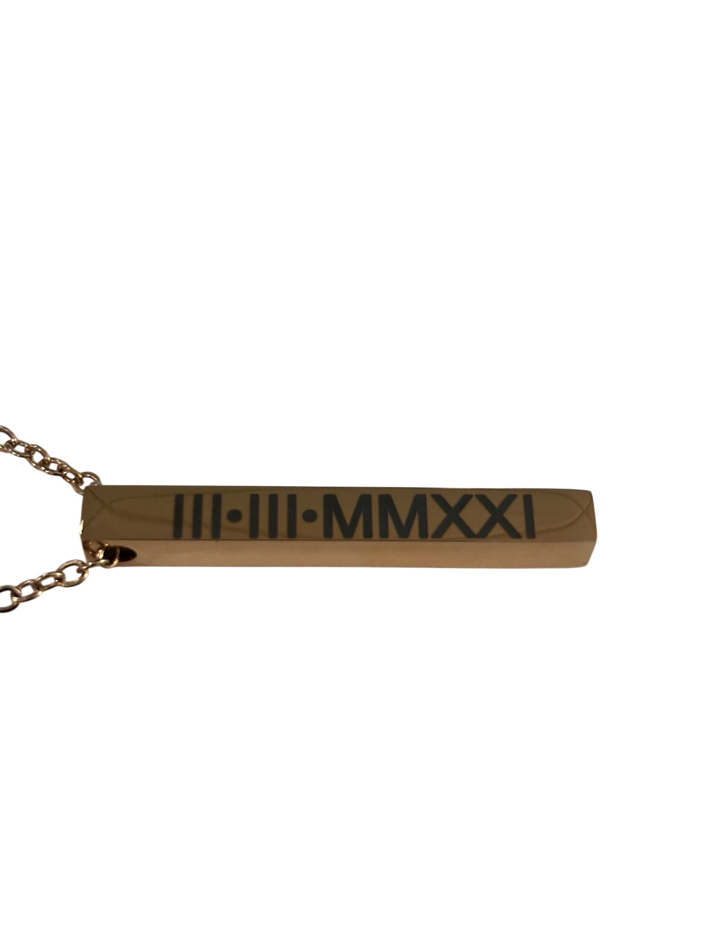 Engravable Vertical Bar Necklace | Stainless Steel | Silver, Gold, or Rose Gold