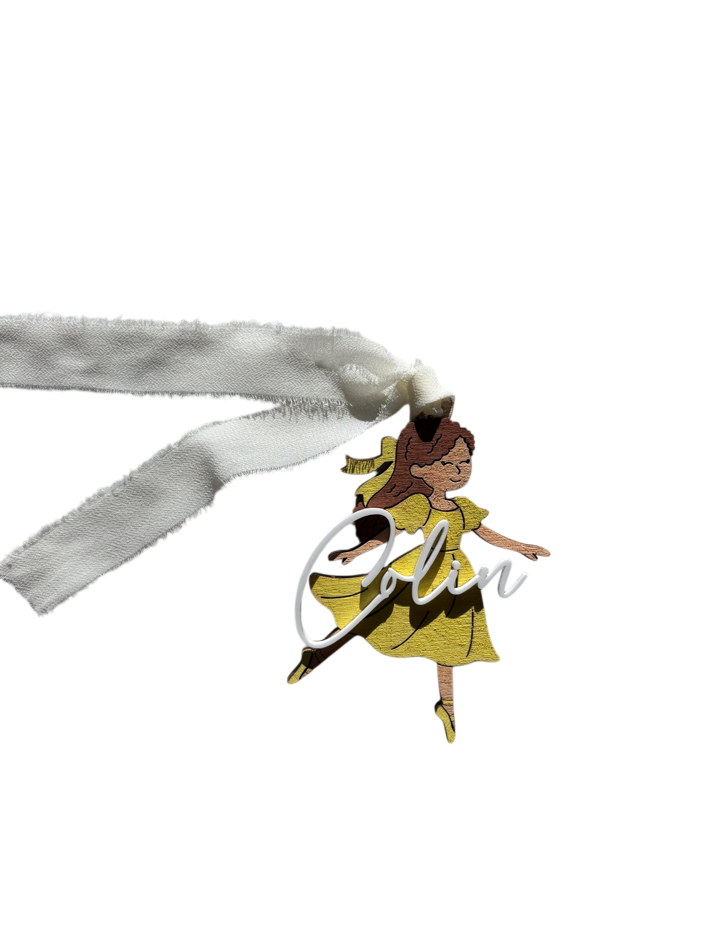 Wooden Ballerina Ornament – Hand-Painted Keepsake